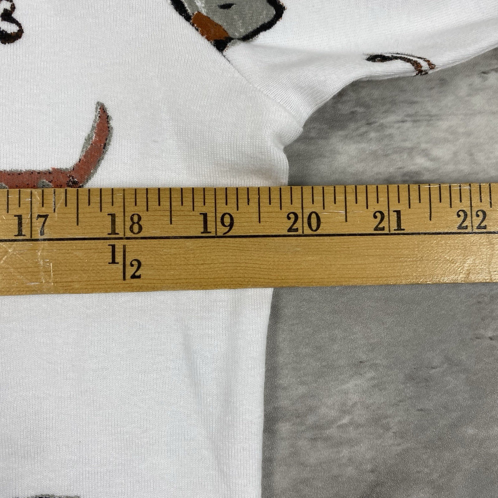vintage JESS & JANE CRITTERS shirt Womens L y2k 2000s aop dog art drawing