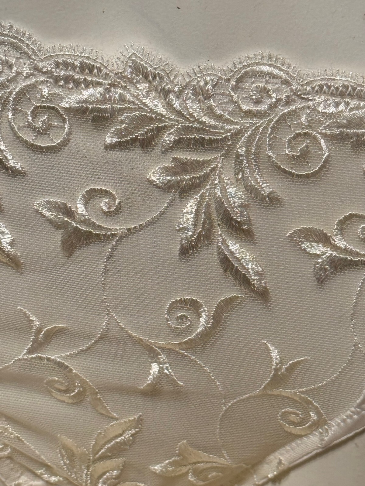 VINTAGE SOMA ~ IVORY ~ SENSUOUS LACE HIGH LEG BRIEF PANTIES ~ SIZE SMALL