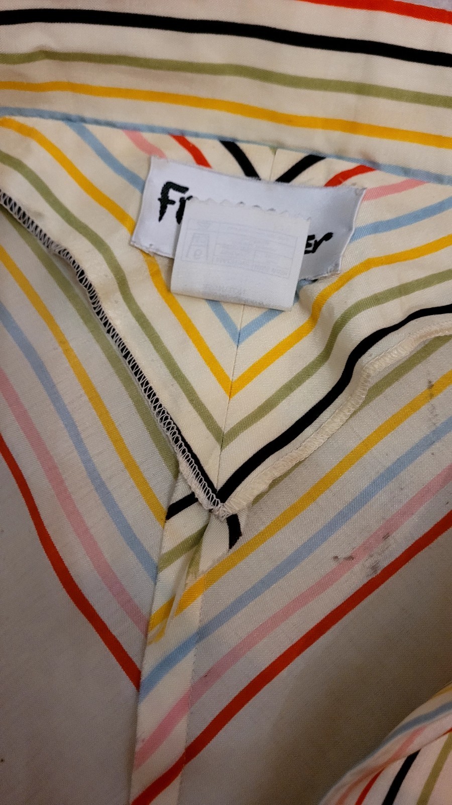Frank Usher vintage House dress Garden Party? size 38 Small 26W