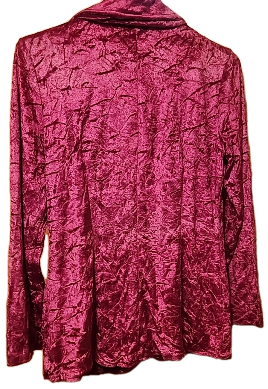 Vintage Crushed Velvet Two Peice Skirt And Jacket Dress Miss Sherwood Boho Rose