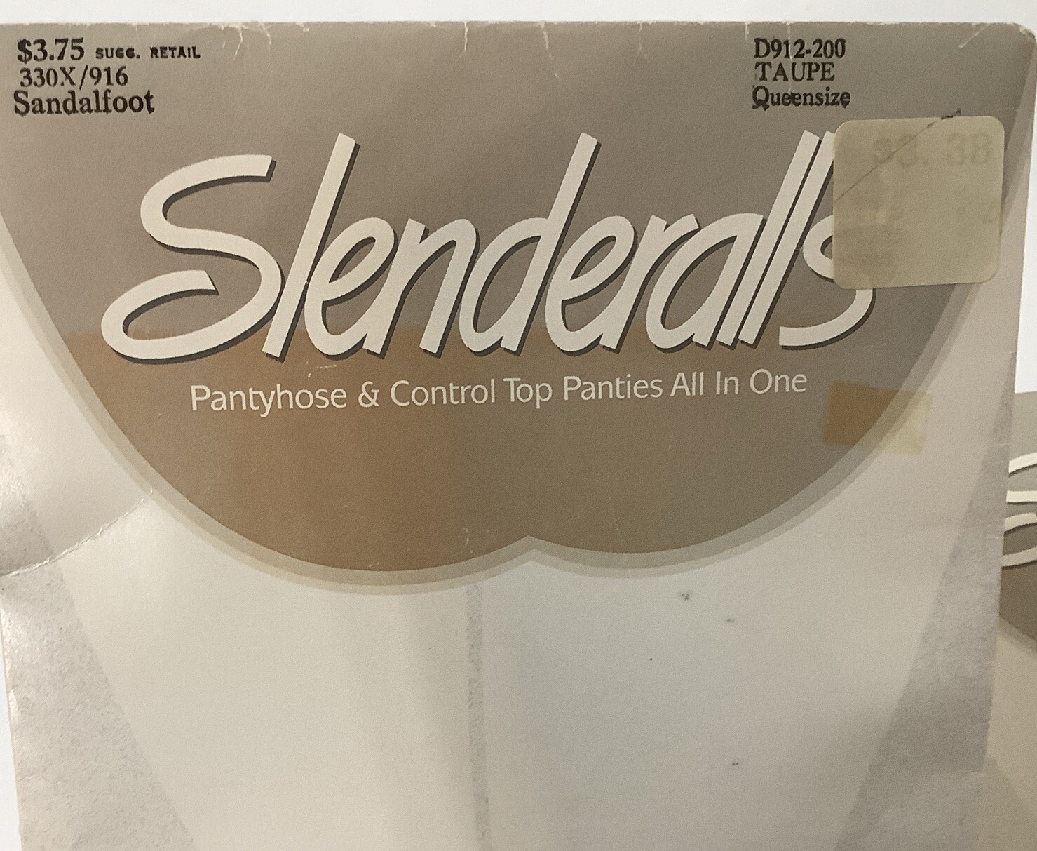 Slenderalls Underalls Pantyhose Sandalfoot Lot Of 3 ~ 2- Taupe 1 Beige Queen NOS