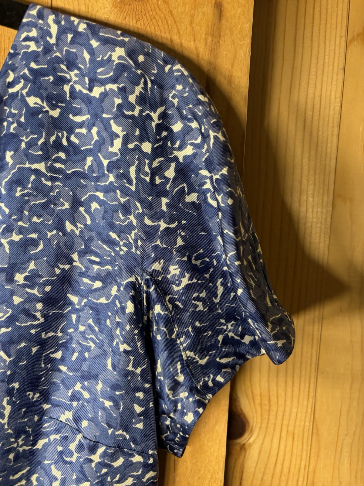VTG 1960s Bright Blue Silk Dress (repairs Needed) Flaws Women’s Sz S 36/29”
