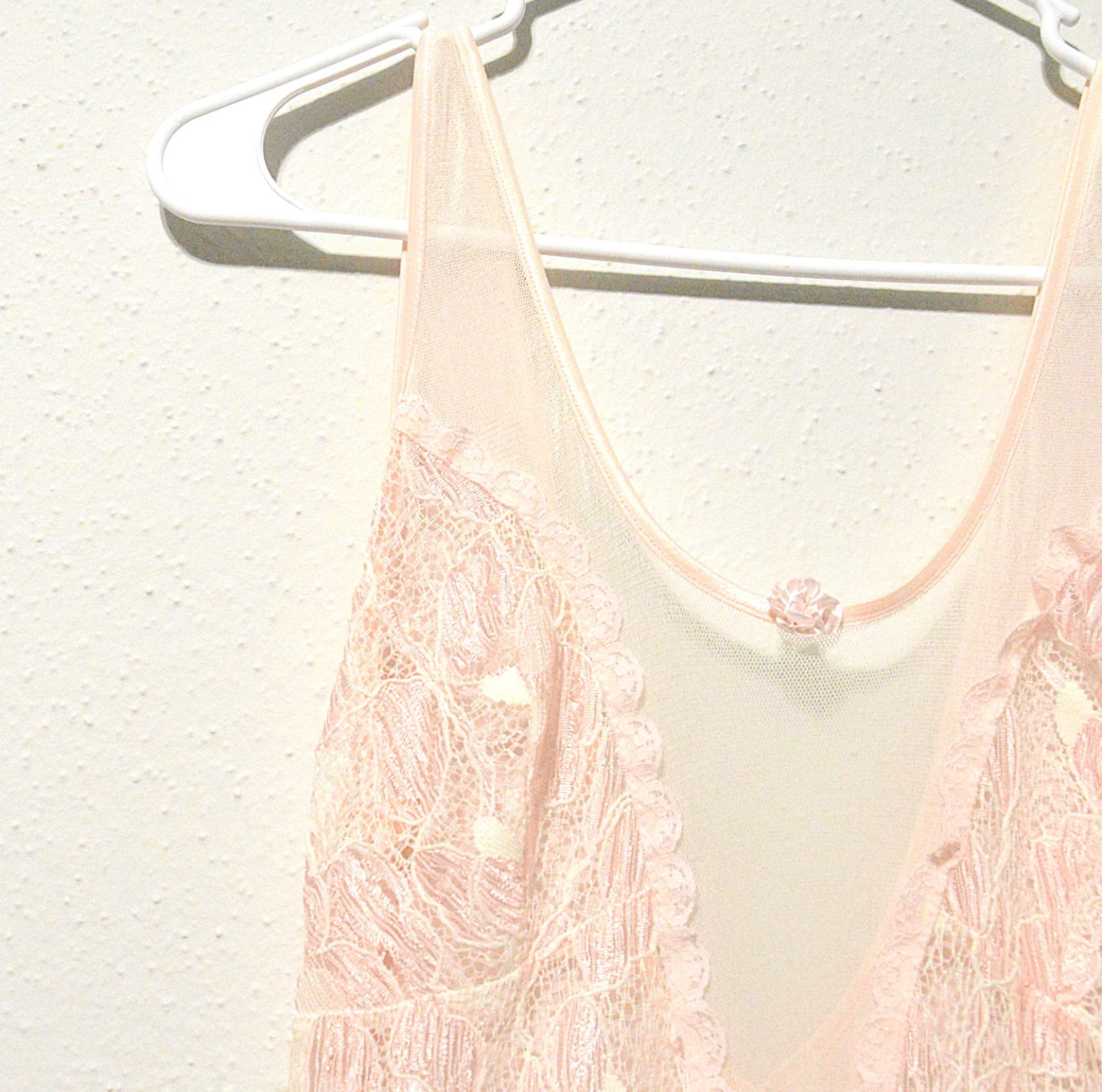 Full length Victoria’s Secret 70’s vintage nightgown style dress with lace top