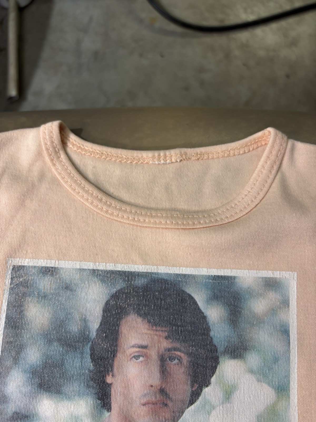 VTG 70s 80s Rocky Movie Promo T Shirt Iron Graphic Women’s M Boxing Stallone