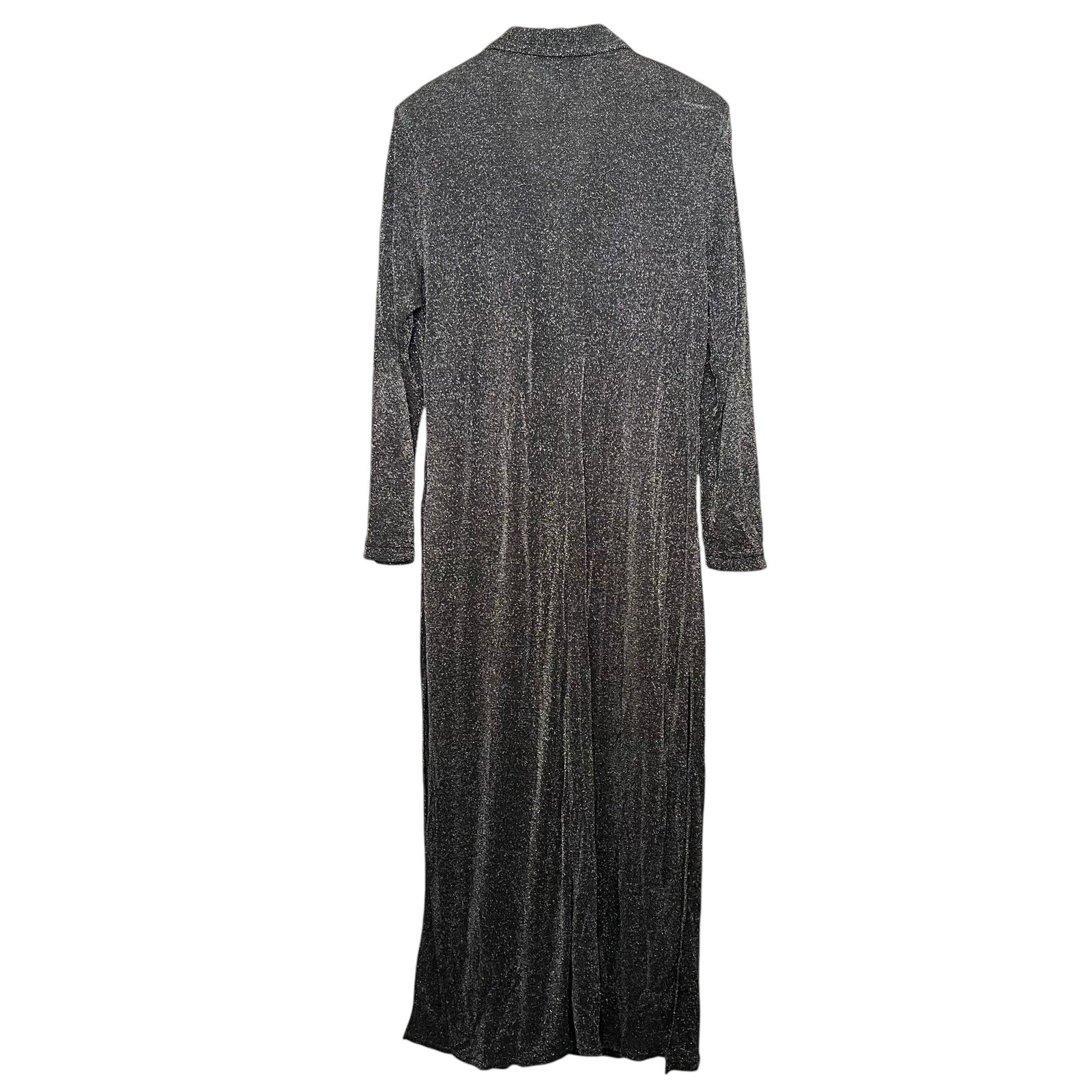 Rabbit Rabbit Rabbit Designs Womens Button Front Metallic Coat 16 Glam Cocktail