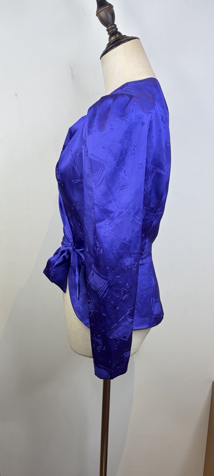 Vintage Syndicate Purple Cocktail Jacket Size AU 8 Balero Satin Retro 1980’s