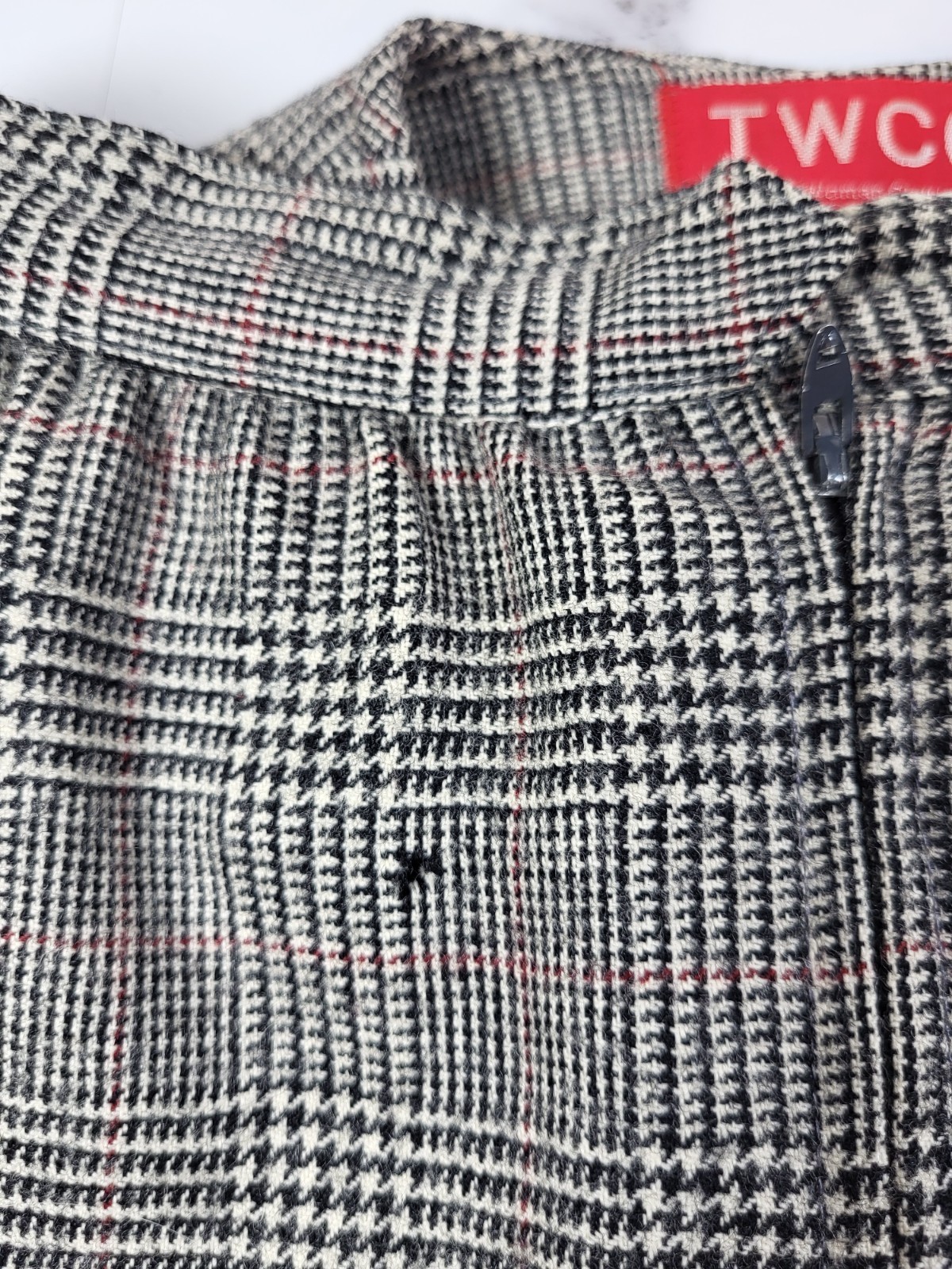 VTG SFAbulous Glen Plaid Cropped Offset Buttoned Blazer Pleated Skirt Set Sz 6/8