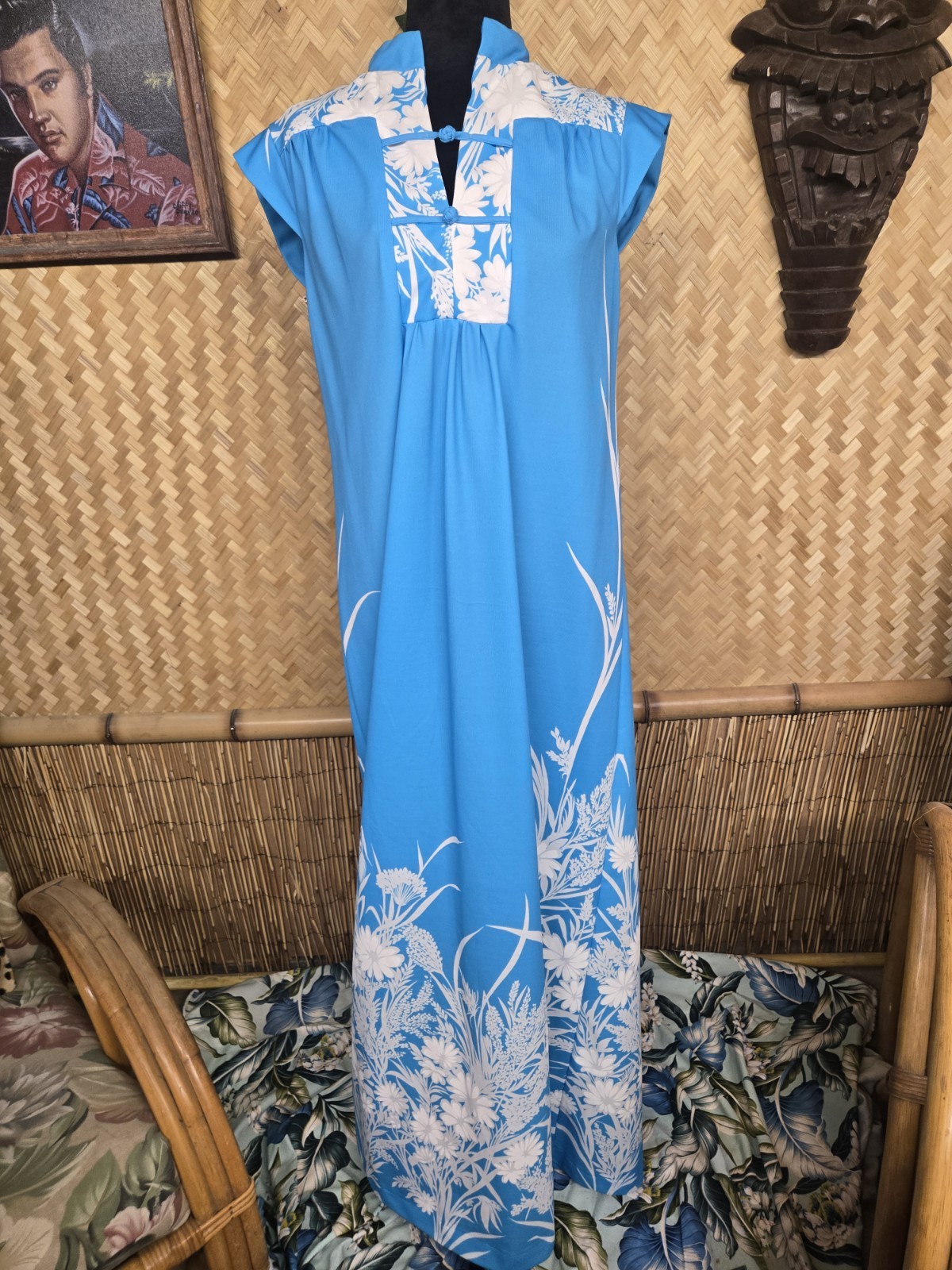 Vintage Waltah Clarke’s Hawaiian Aloha Dress w1054
