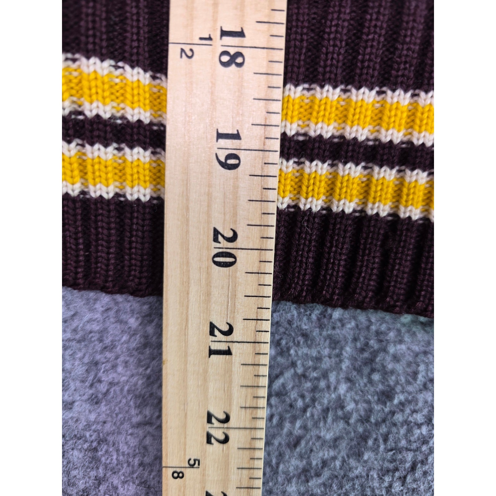 Vintage 80s Wool Cheerleader Letterman Varsity Jacket Maroon Gold Hooded Womens