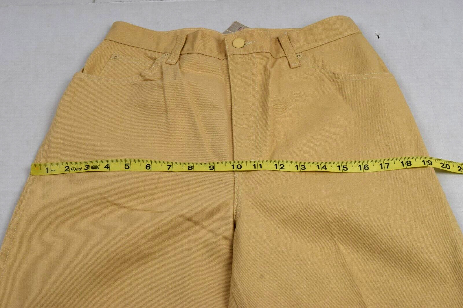 Vintage Cheryl Tiegs Pants Size 32 x 32 80s Chamois Tan Signature Made USA NWT