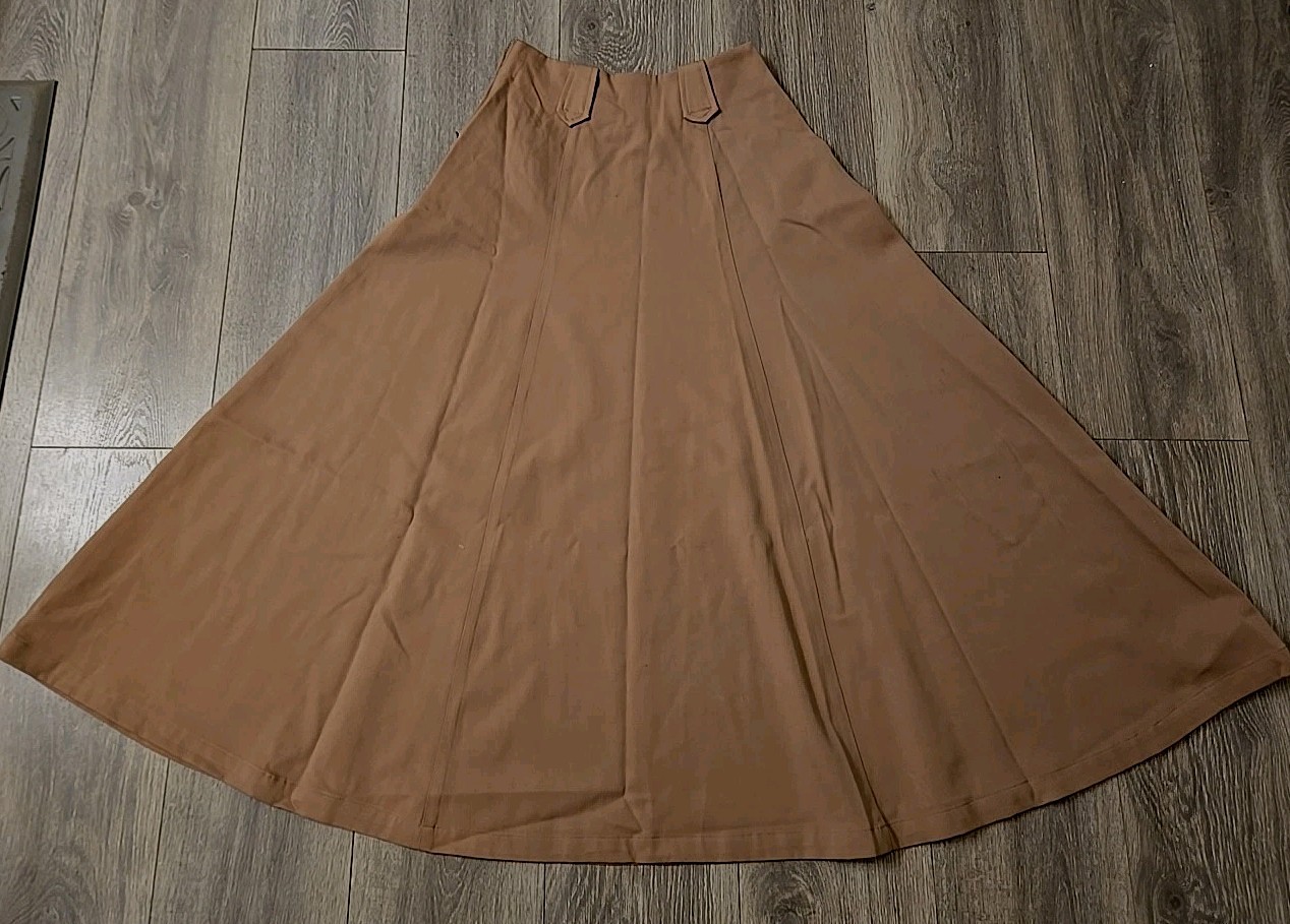 Rare VTG Ralph Lauren Country Wool Maxi Skirt 6 Tweed Equestrian Classic