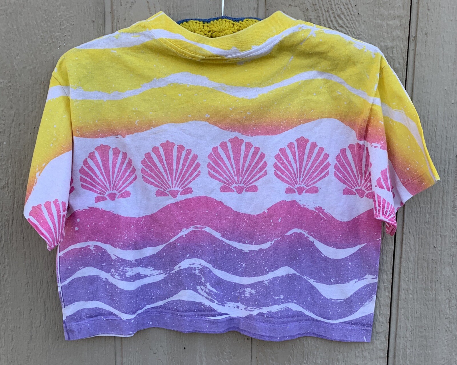 Vintage Crop Top T Shirt Half Shirt Tee Kauai Fun N Sun 80s One Size Made In USA