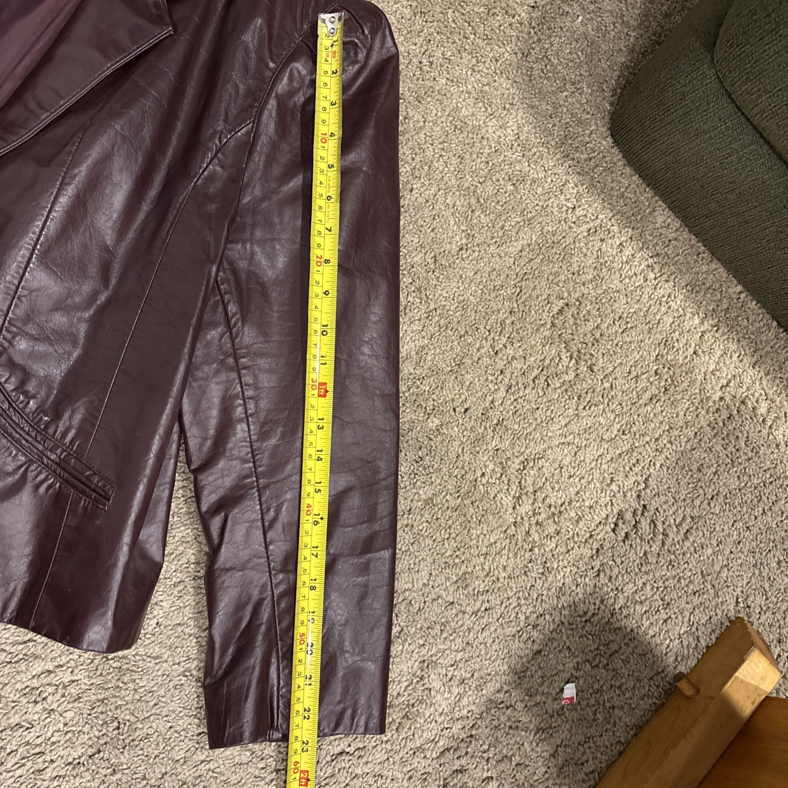 Vintage Split End Ltd Women’s Leather Jacket sz 22 brick red/Burgundy 2 button