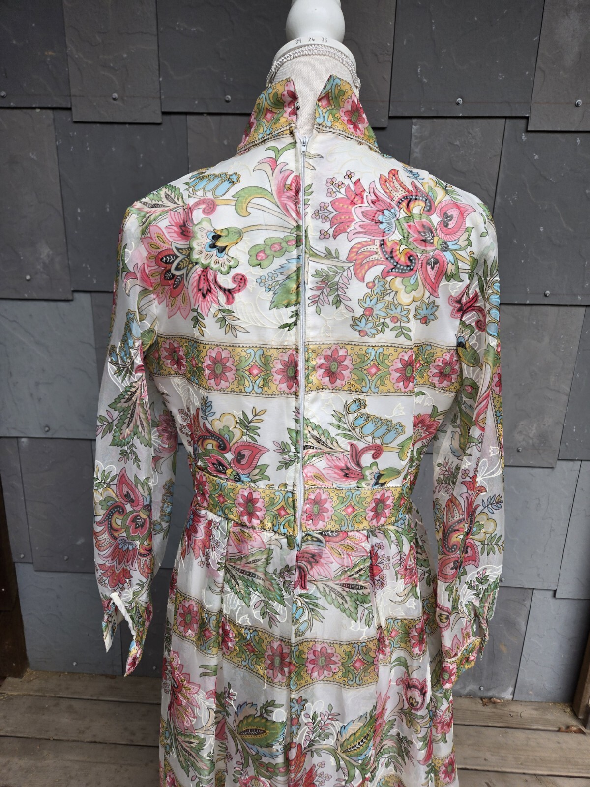 1960s/70s Avalon Classics Spring Floral Maxi Dress