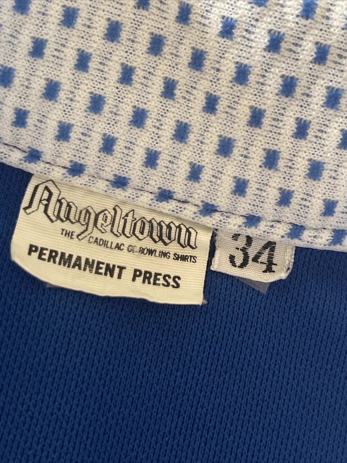 Vintage 60s Angeltown California Bowling Shirt Triple-A Worldwide Travel AAA szM