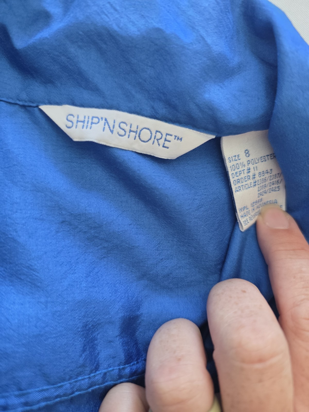 Vintage Ship’n Shore 3 Pack Bundle Short Sleeve Button Retro Blouses Size 8