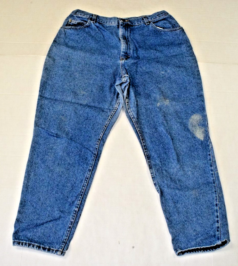 Vintage Jeans Lee Riders 36 x 28 80s Classic Blue Painters Jeans Made USA