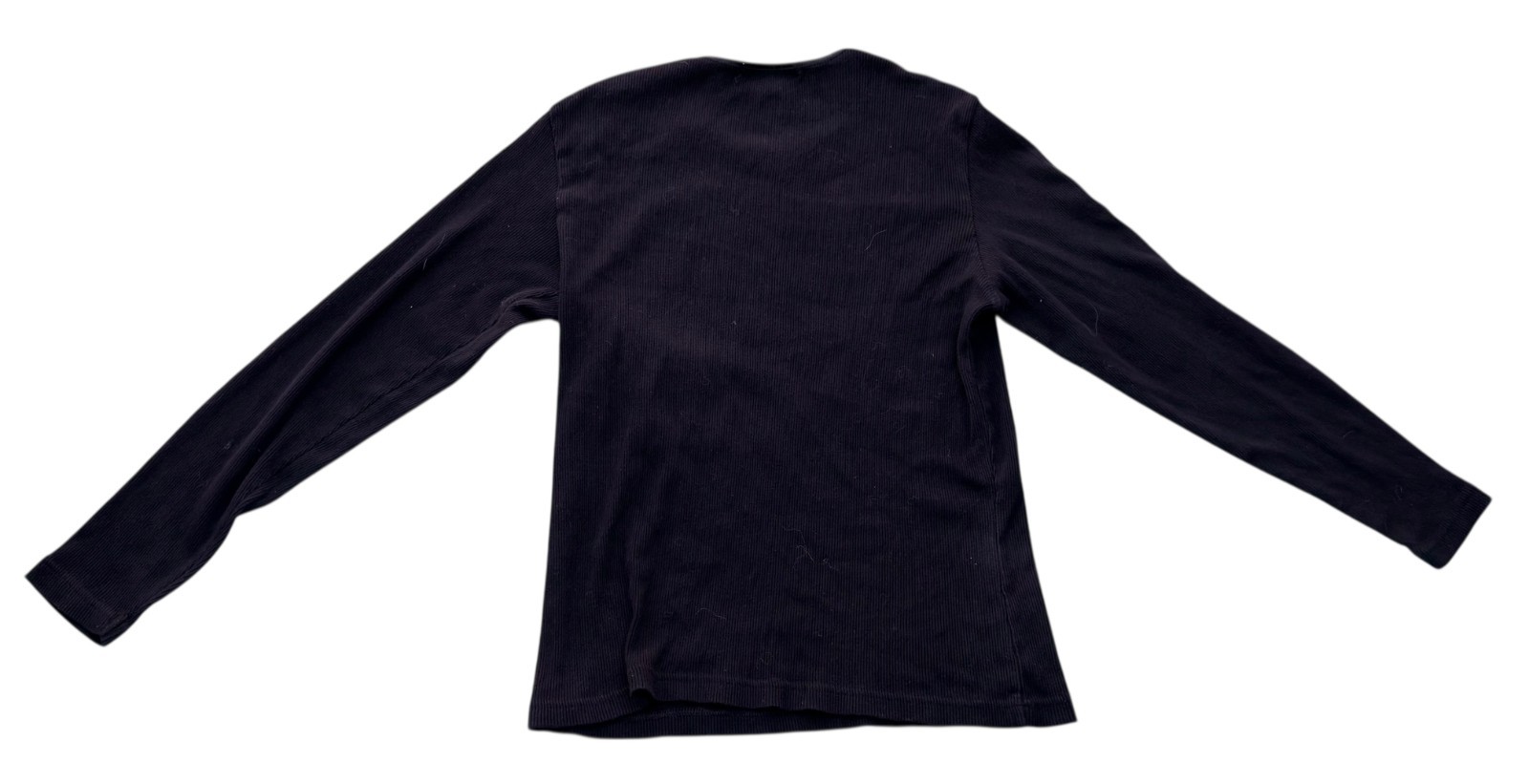 Vintage 90s J. Jill Blouse Top Women’s Size XS Black Long Sleeve Cotton *READ*