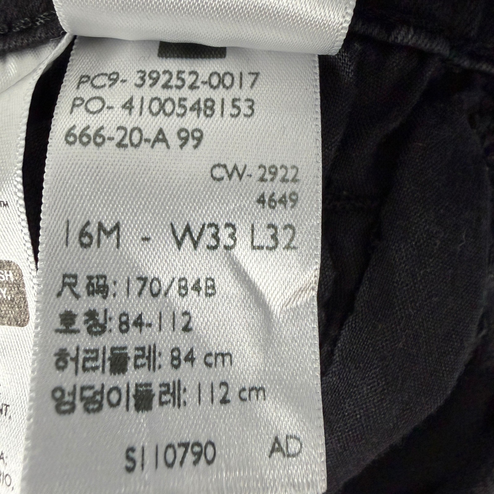 Signature by Levi Strauss & Co. Classic Bootcut Jeans Mens 16M 33×32 Black Denim