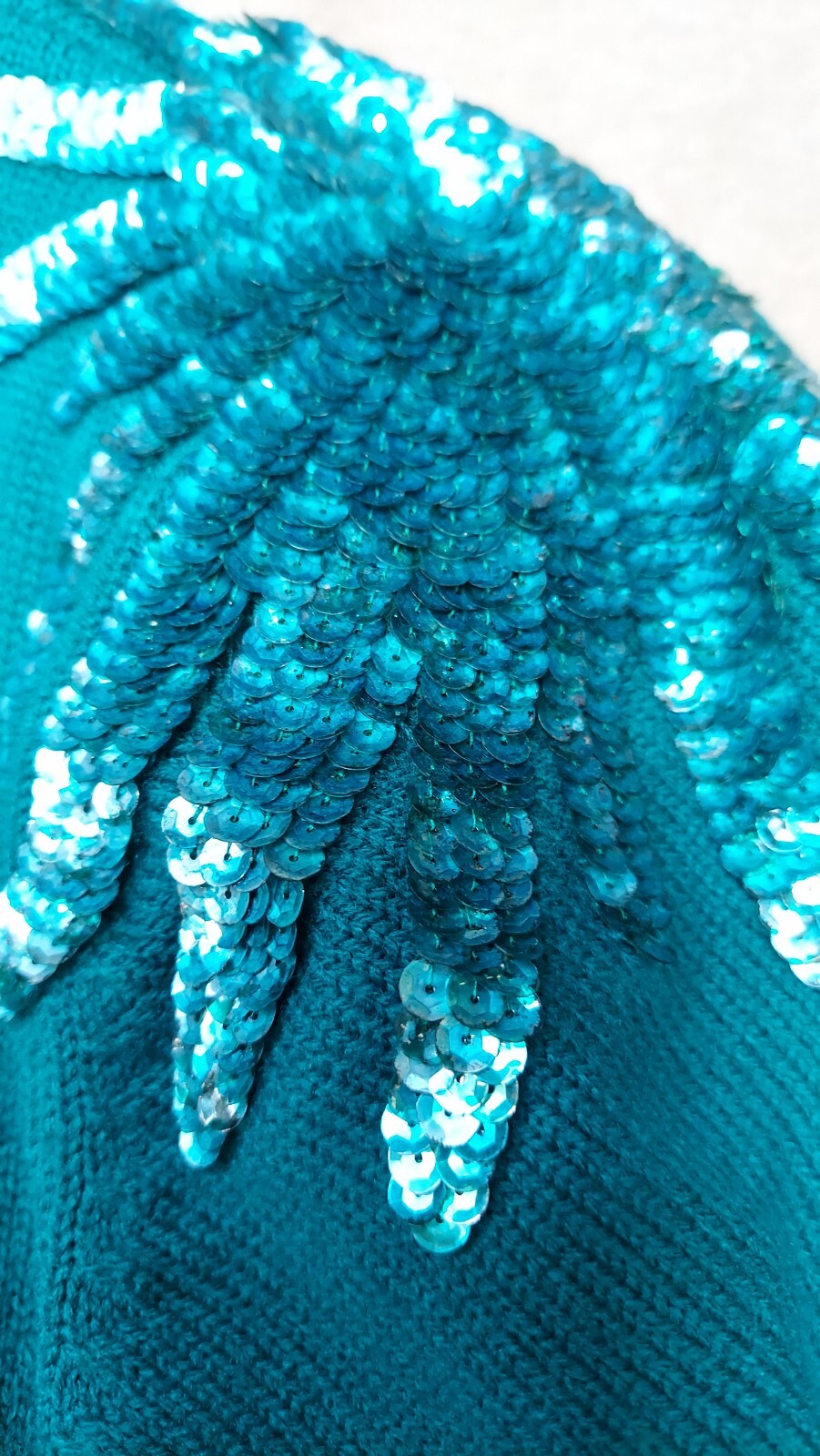 Plain Jane Vintage Sweater Dress Small Green Sequin 80s Sweet Baby Jane 2.24