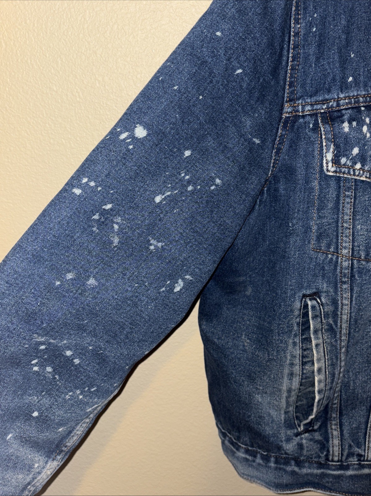 Vintage 1970s Silver Spur Western Wear Faux Sherpa Lined Denim Jacket – XL