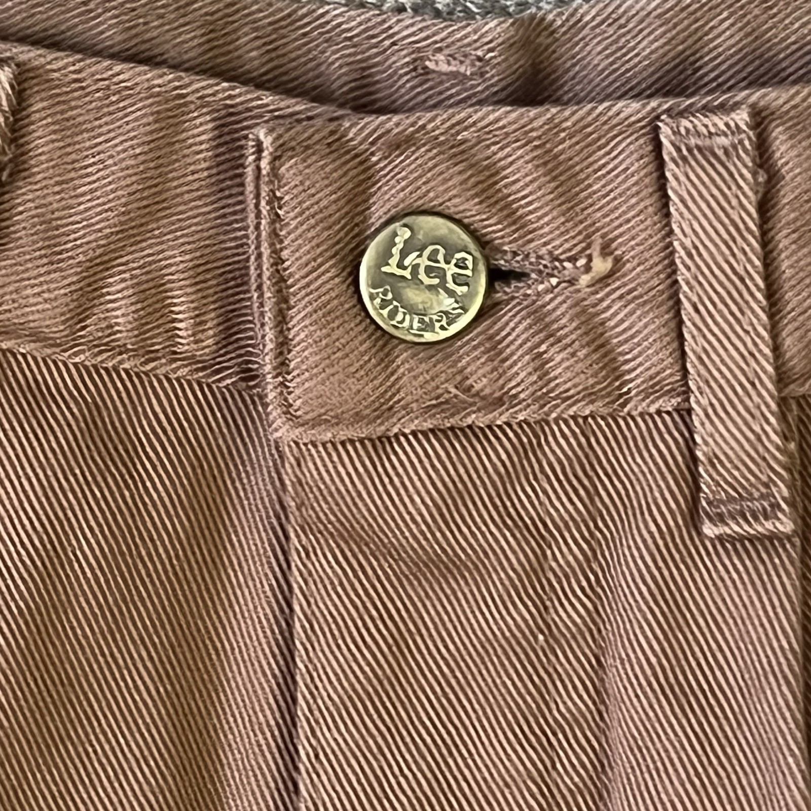 Vintage 90s Lee Sky Riders Jeans Women’s 9 M Brown Loose Fit USA Made New NOS