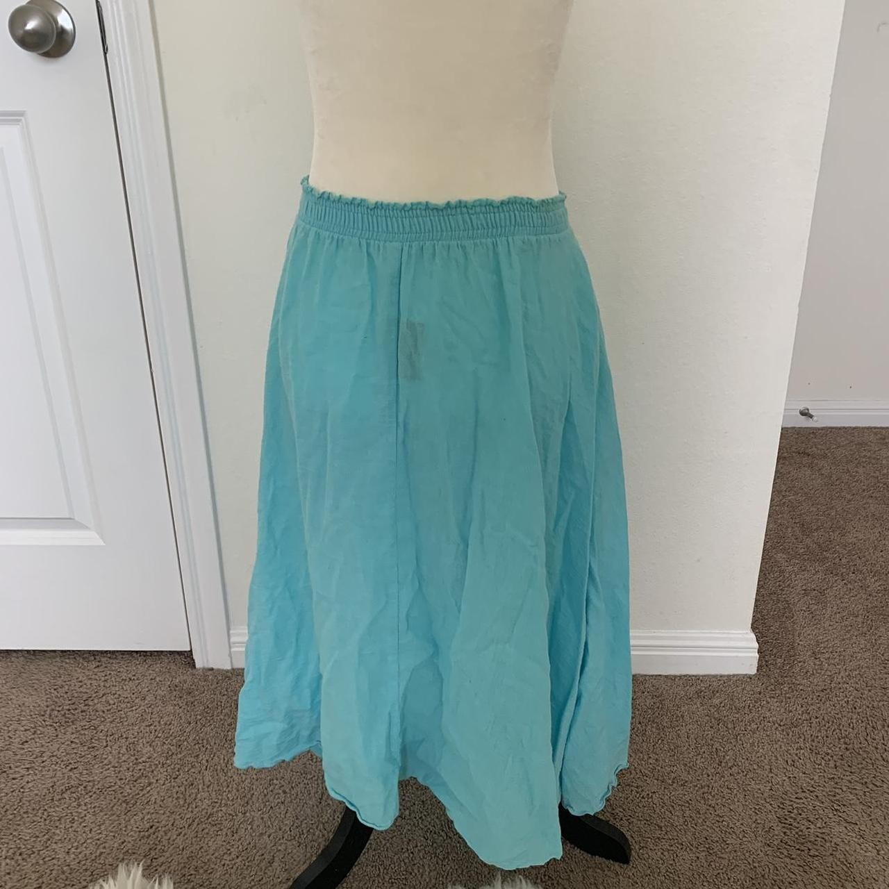 Vintage 90s Wear Abouts Blue Skirt