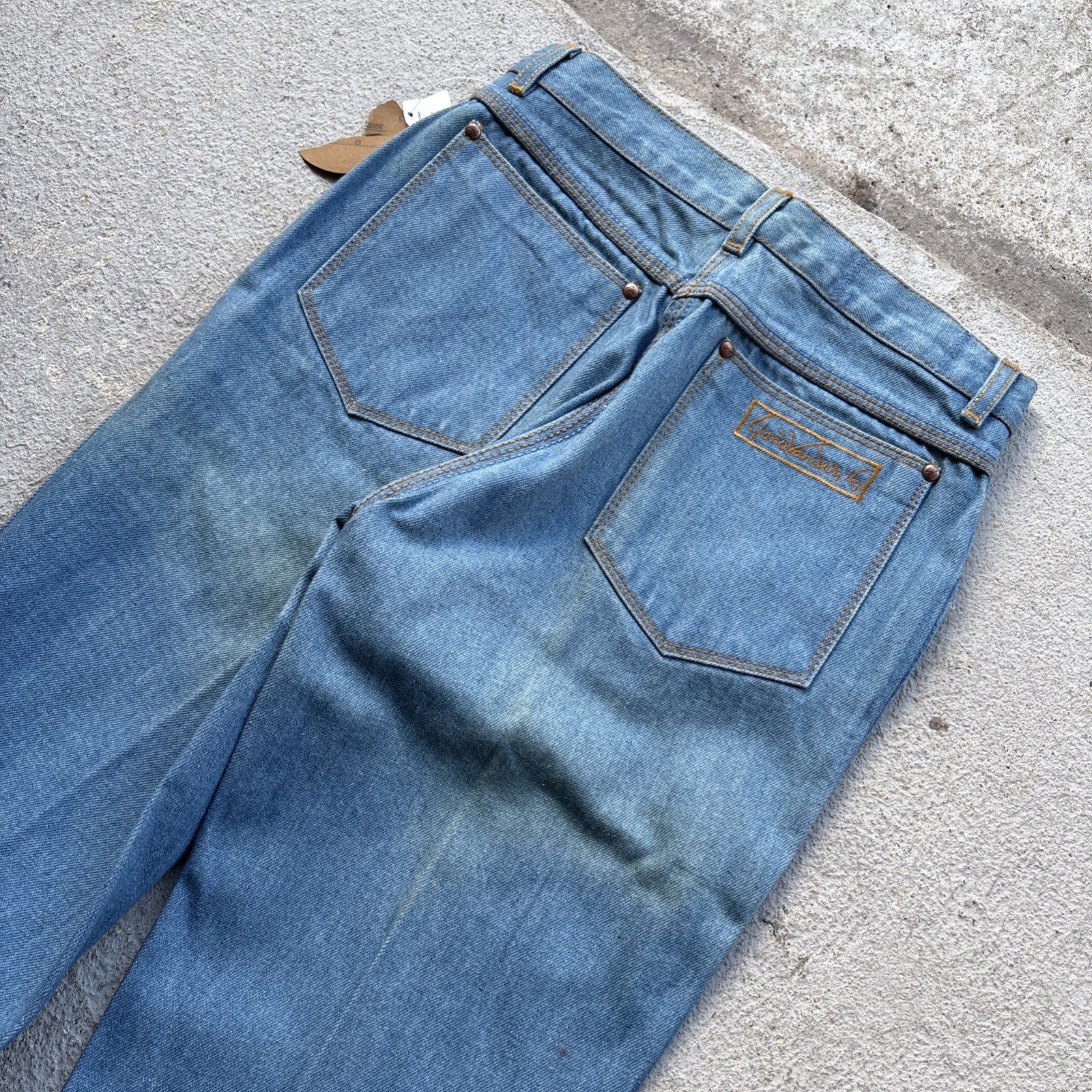 Lot Of 2 70s Deadstock Gloria Vanderbilt Murjani Jeans Womens Denim Sz 8 Vintage