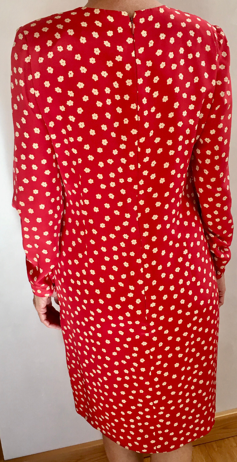 Vintage Stanley Platos Martin Ross Long Sleeve Dress for Saks Fifth Ave, Size 10