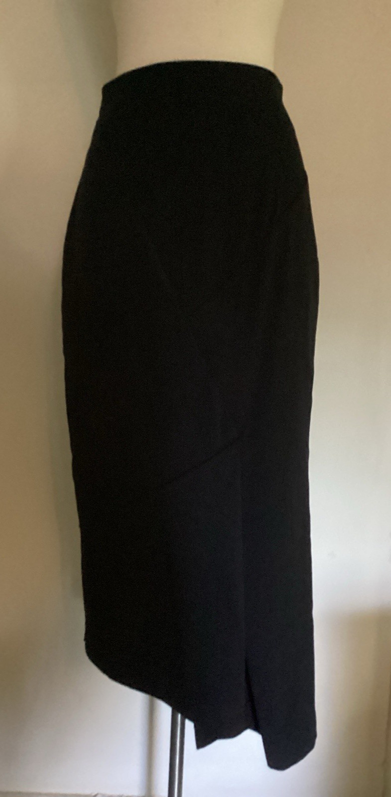 vintage 80’s Krystyna Bukowska Paris asymmetric hem fitted skirt sz S
