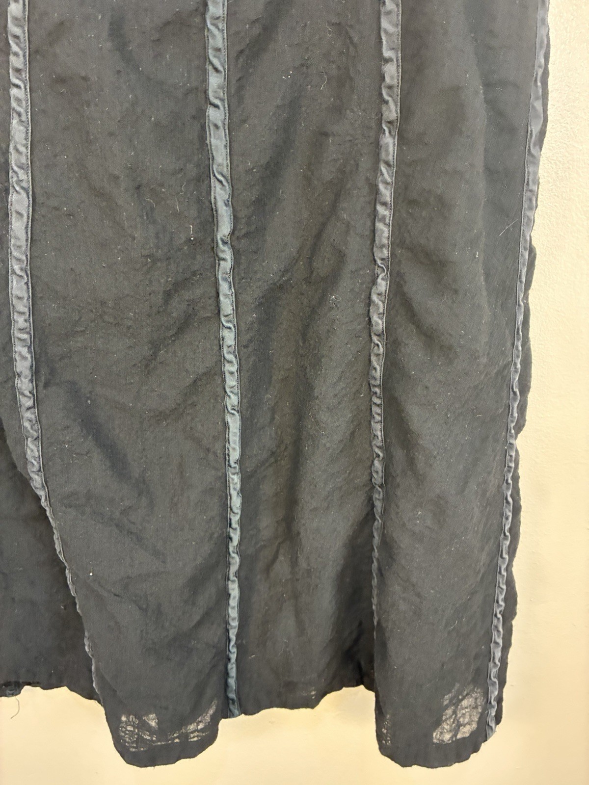VTG Ralph Ralph Lauren Bergdorf Goodman Lightweight Wool Panel Midi Skirt 12