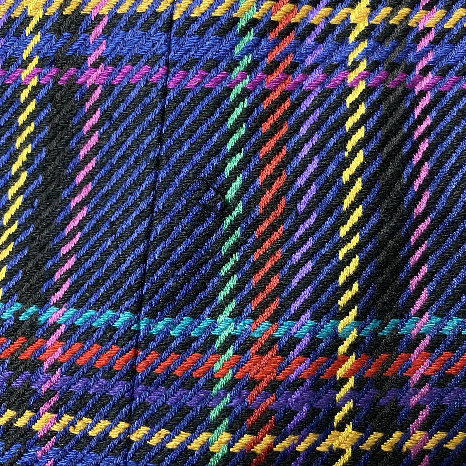 Vintage JBH Double Breasted Blazer Women XS Multicolor Plaid Silk Blend Academia