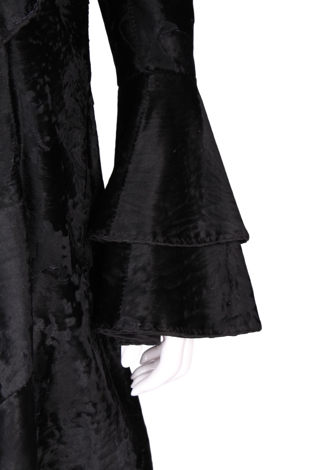 DENNIS BASSO Vintage Black Russian Broadtail Fur Coat – M/L – RET. $22k