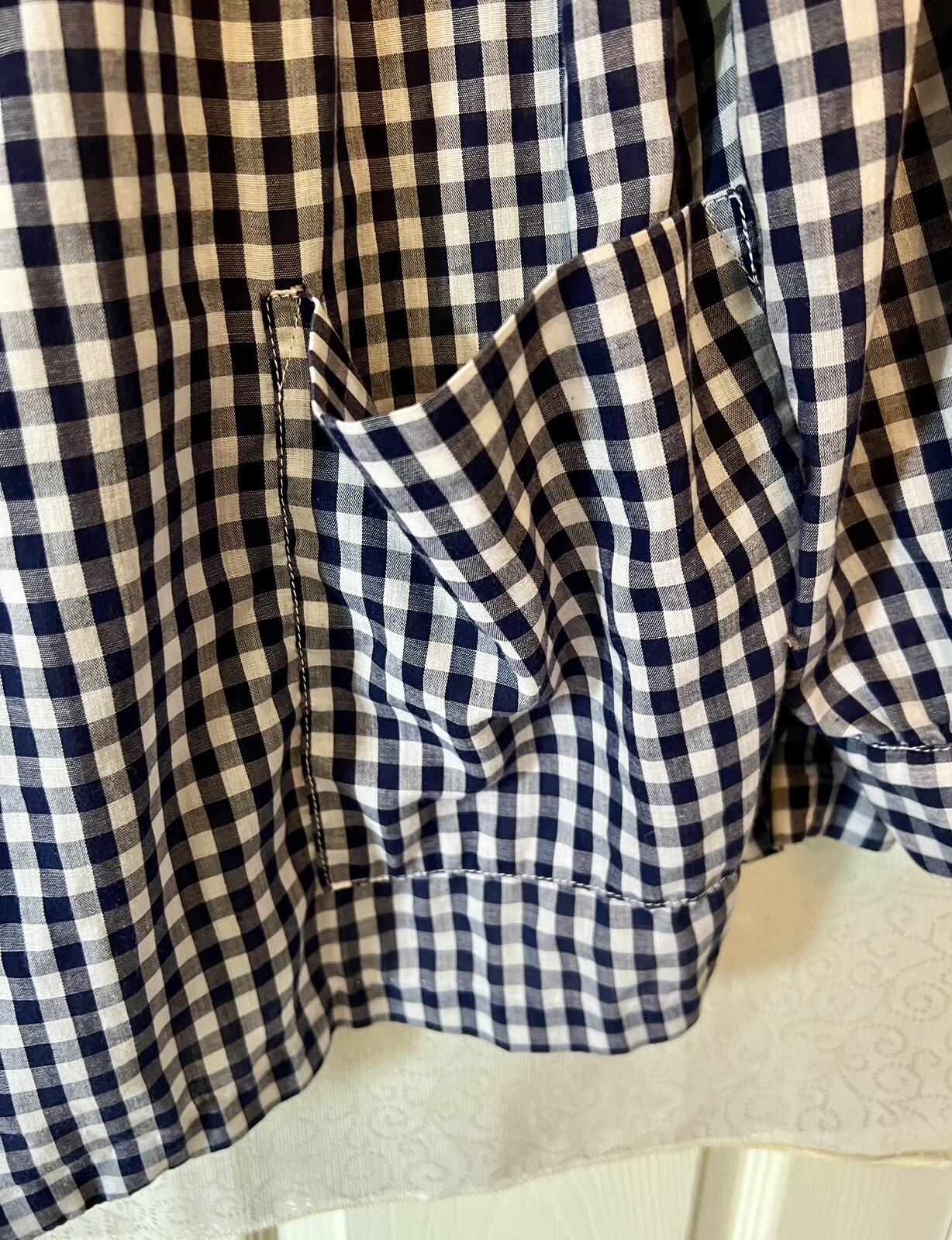 Vintage AUNT ABIGAIL’S ATTIC Exclusive Country Clothes Check Button Blouse XL
