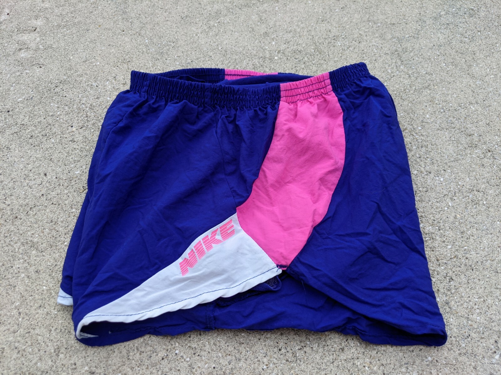 Vintage 80s NIKE Sprinting Running Shorts Purple Pink Small Made In USA