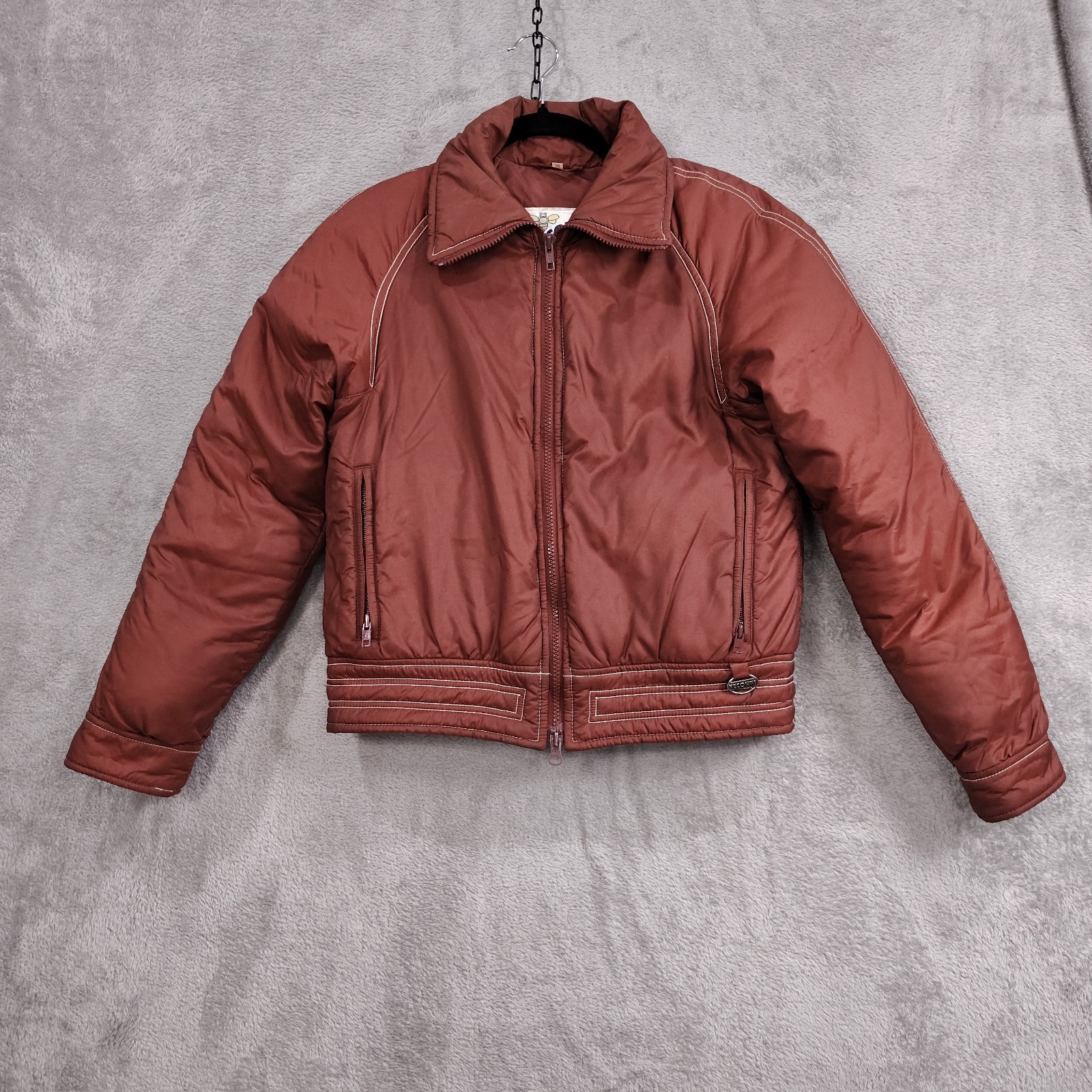 Vintage BECONTA Winter Down Puffer Jacket XS Ski / Snowboard Jackie Burkhardt
