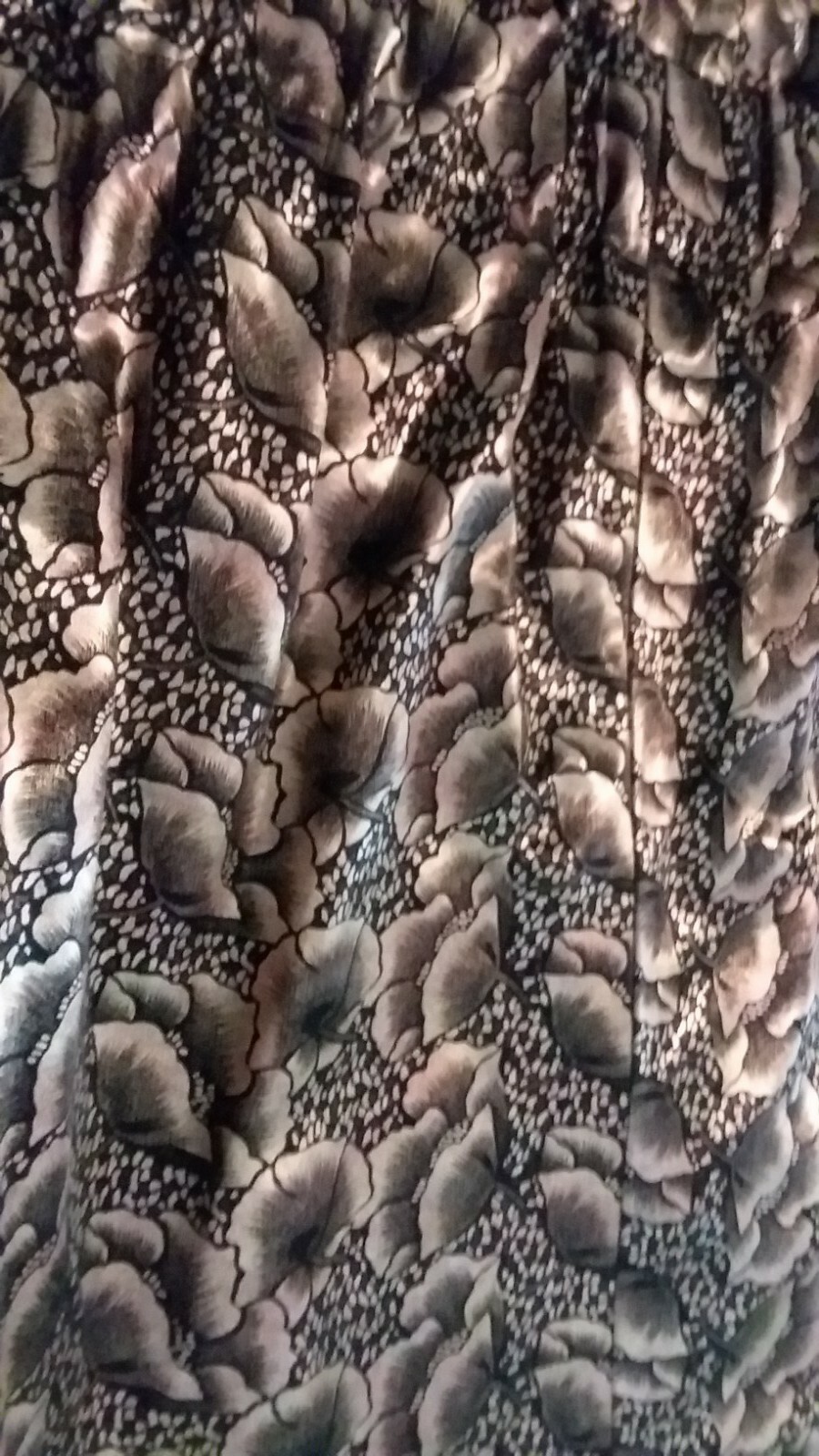 Vintage Nicole J Farah SOFT Packable Gold Metallic Floral Jacket J-Farah XL
