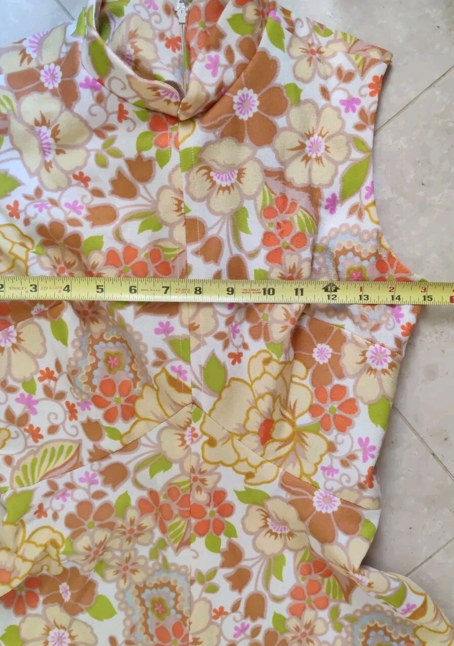 Vintage It’s Better Floral Print Retro 1970s Maxi Dress 🌸🌼