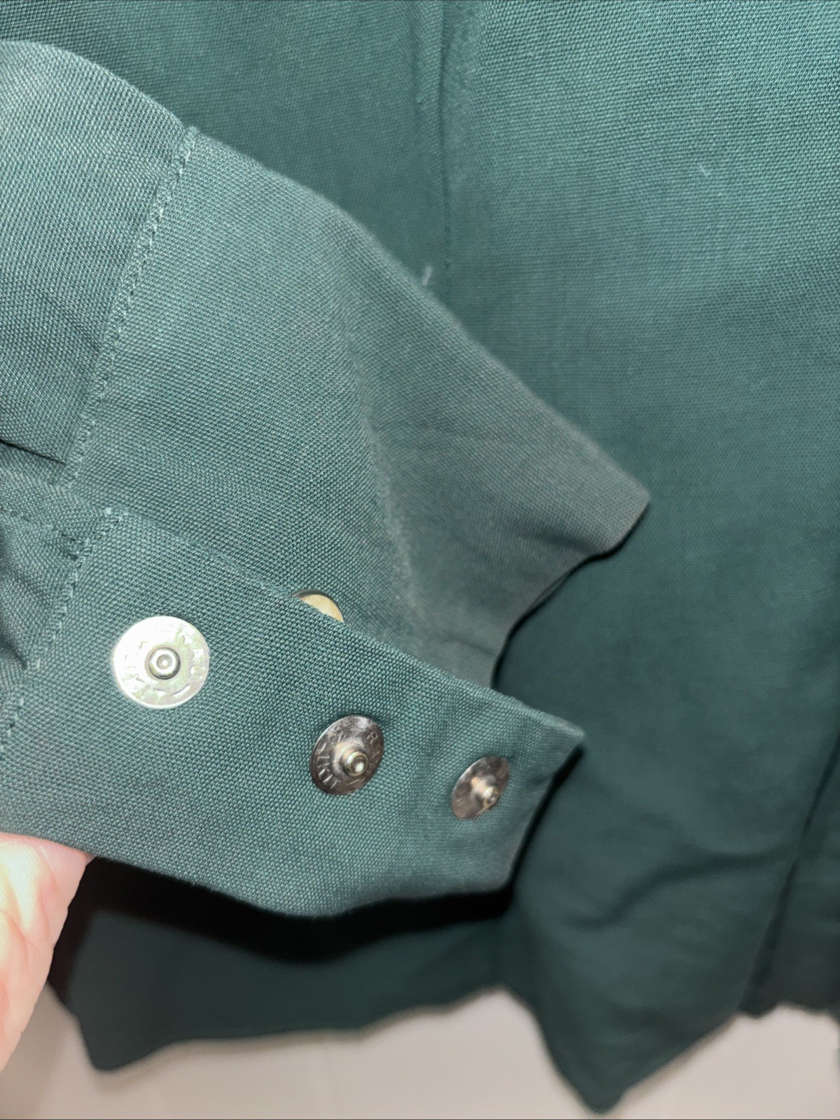 Vintage Ranch Maid Western Wear Denver Green Western Shirt Small Size No Tag