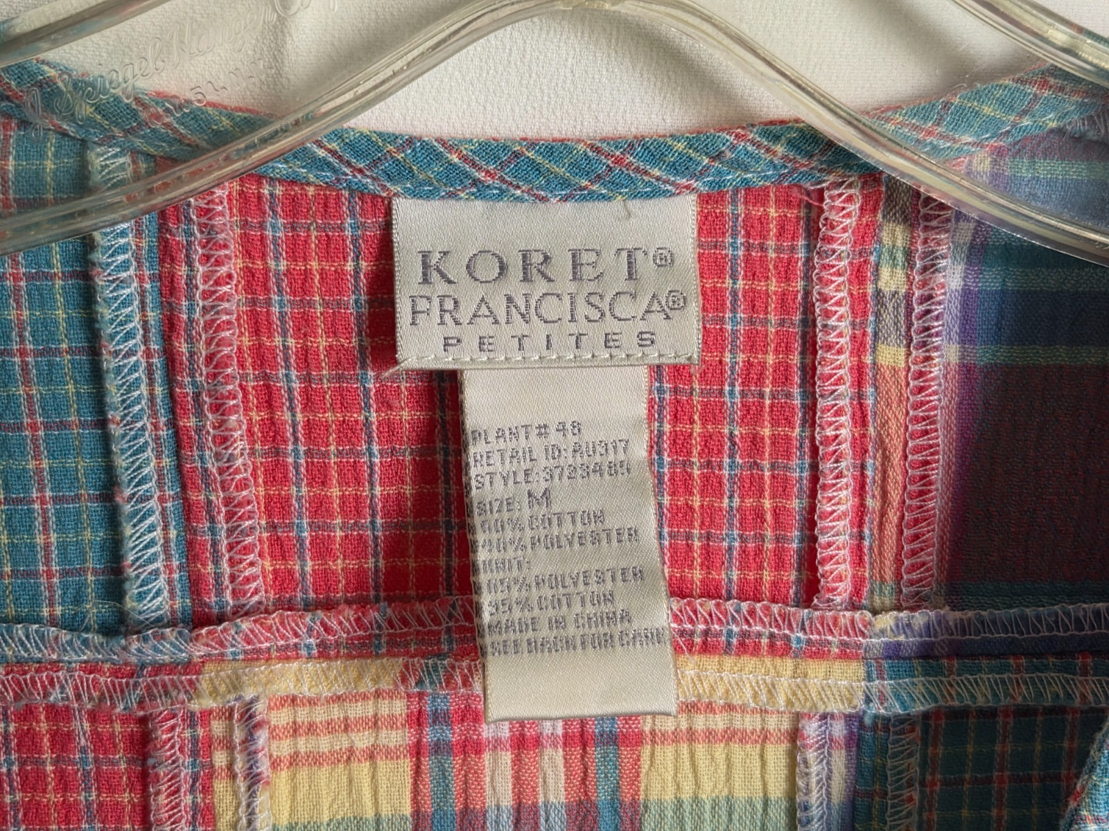 Vintage Koret Francisca Petites Woman’s Top Short Sleeve Size M