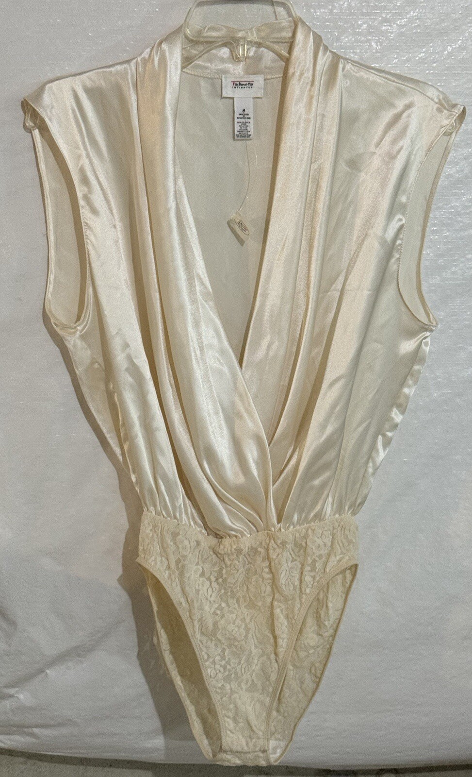 Vintage NWT Talbots Intimates Ivory Bodysuit Lingerie Lace Classic Bridal USA