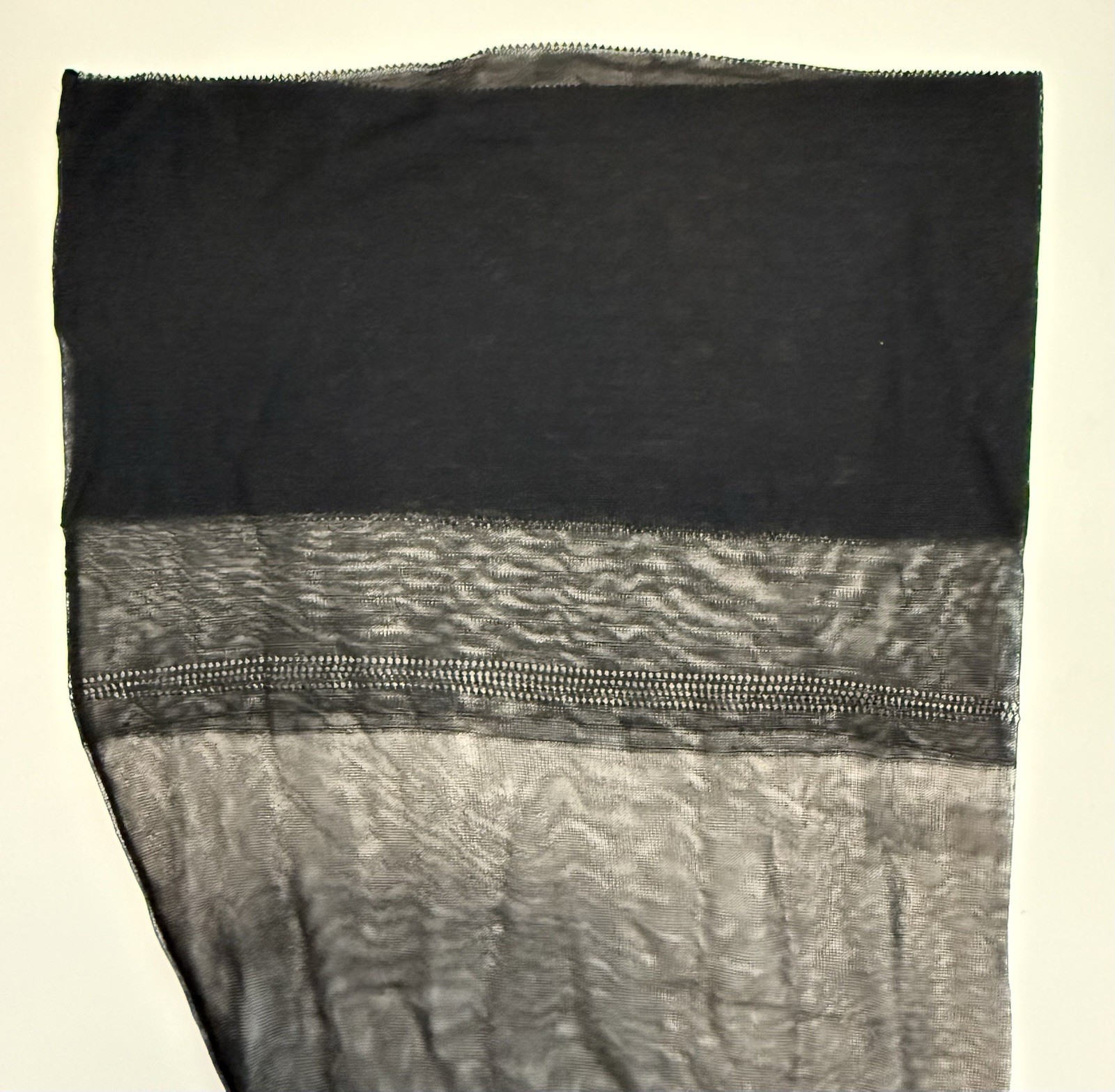 Vintage Outsized Seamed Flat Knit Stockings Welt Is 8 Inch Wide 33 Inches Long
