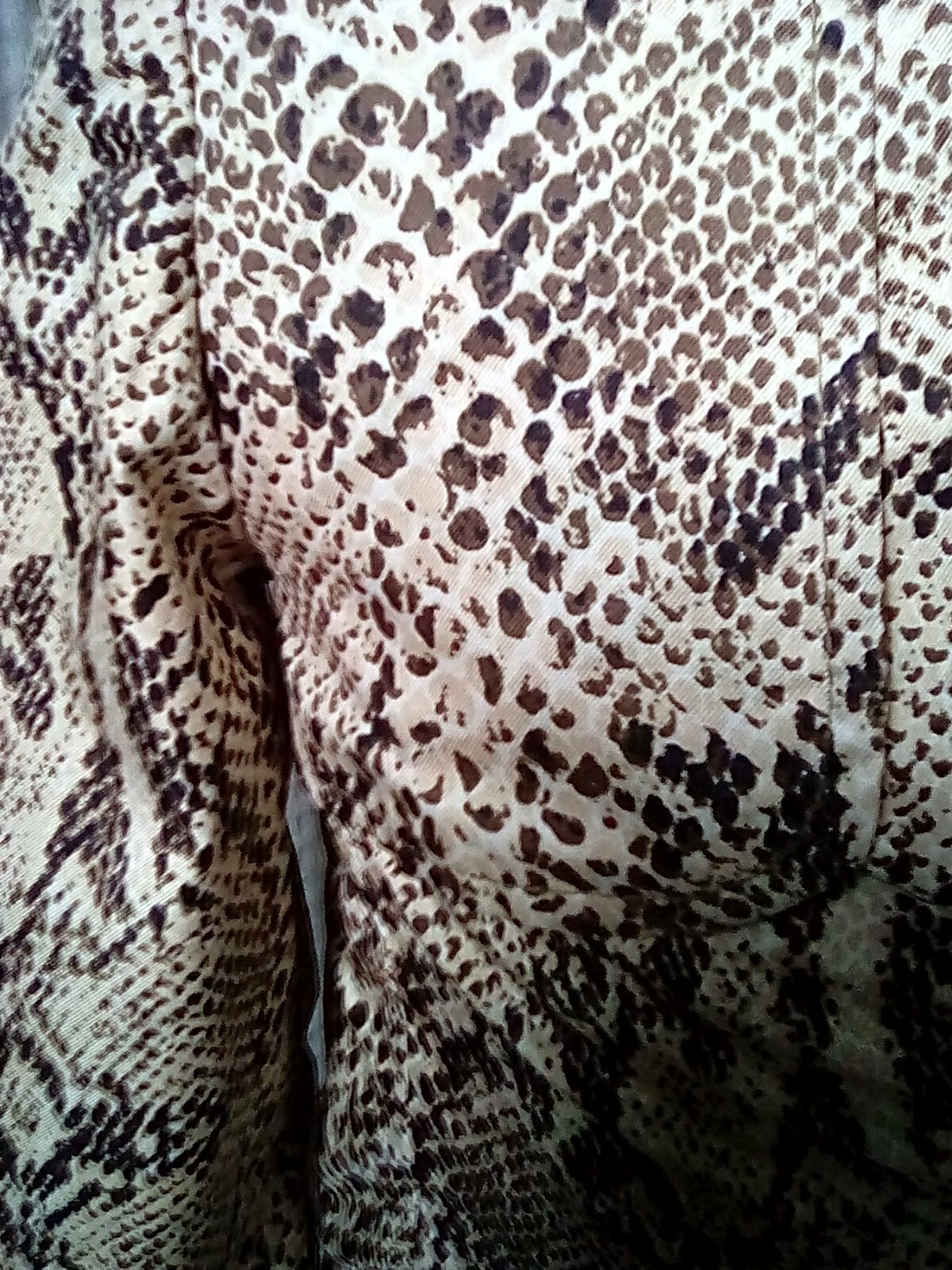 Small VTG 1960s Leopard Print Trench Overcoat USA Made Size S