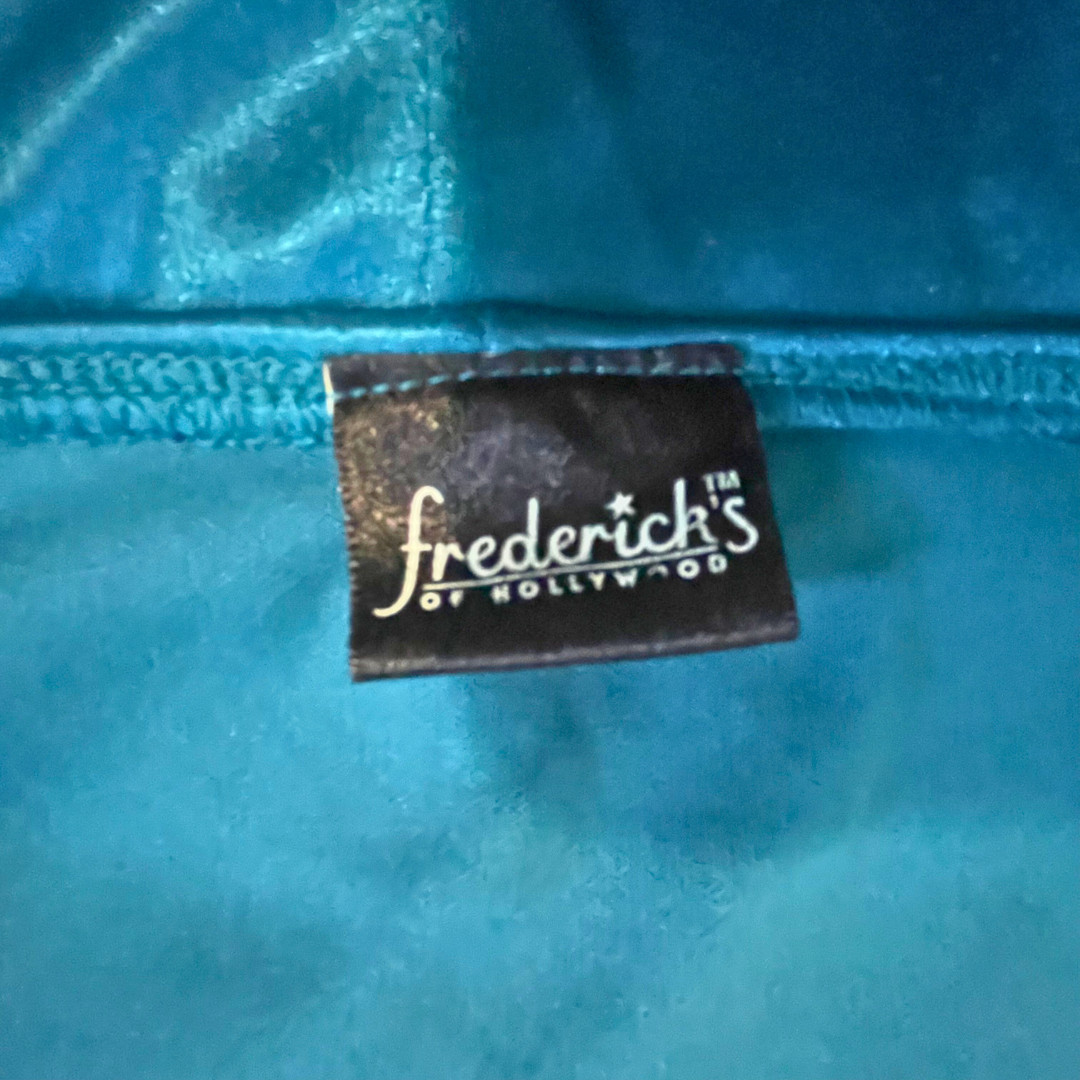 Blue Satin Halter Cocktail Dress Convertible Wrap Y2K Frederick’s Hollywood S/M
