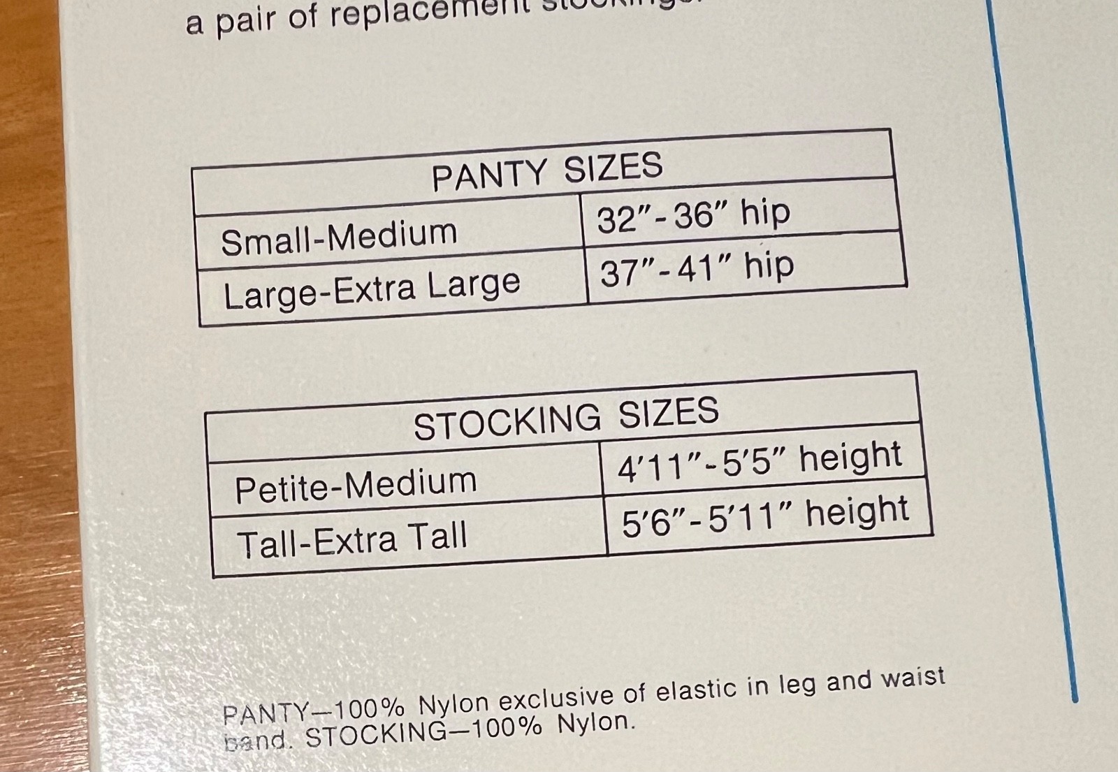Vtg Beauty Mist 6 Tall Stockings 5’6″-5’11” 3 Panty 32-36″ Hips NOS Deadstock