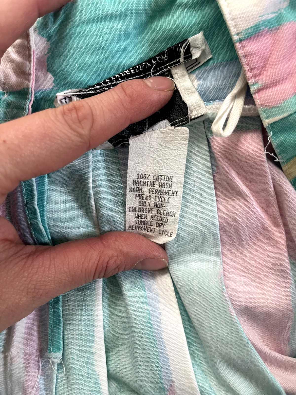 VTG 60s-70s Ruth Norman for Saks Fifth Avenue Multicolored Mini Flowy Dress
