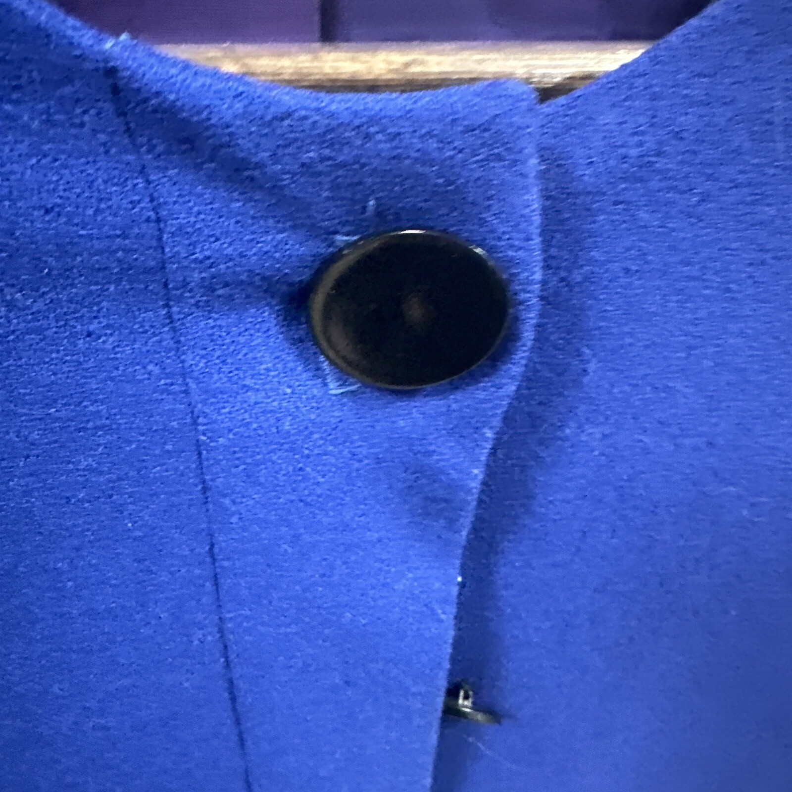 Vintage Fitted Wool Jacket Tailored by Handmacher Womens Blue Suit Blazer Coat 8
