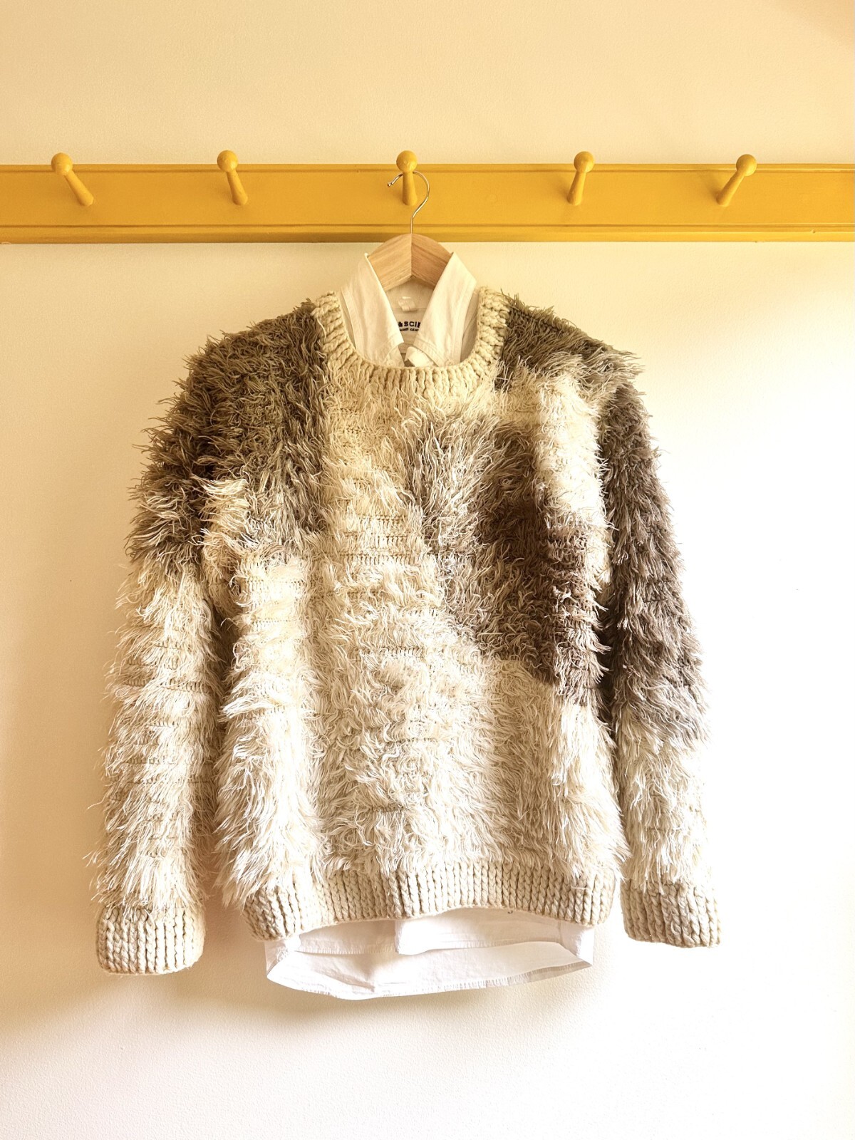 ISSEY MIYAKE All Style Co. Ltd vintage 70s 80s archival fuzzy fur knit sweater