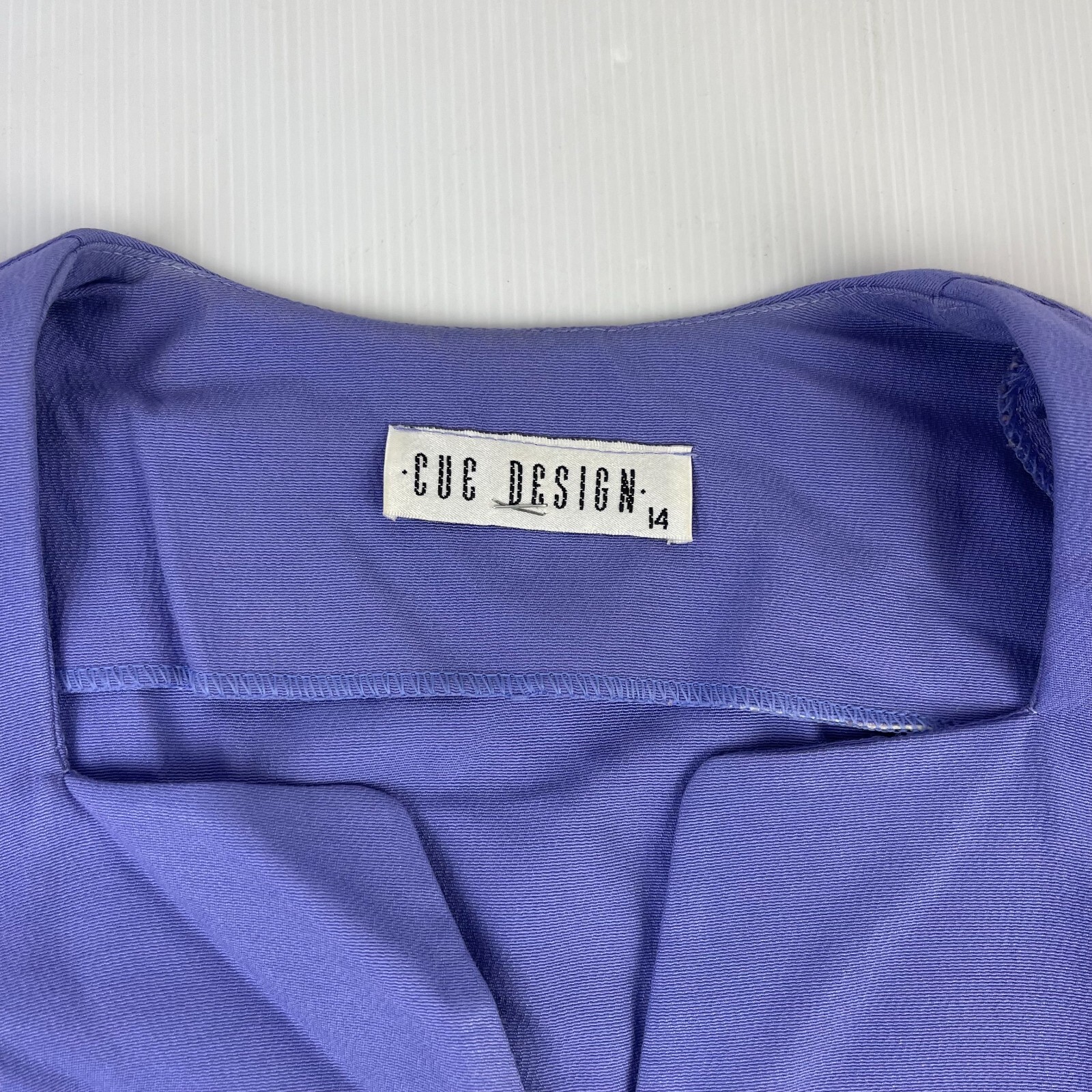 Vintage Cue Design 80’s Purple Top Skirt Set Women’s 14 Made in Australia