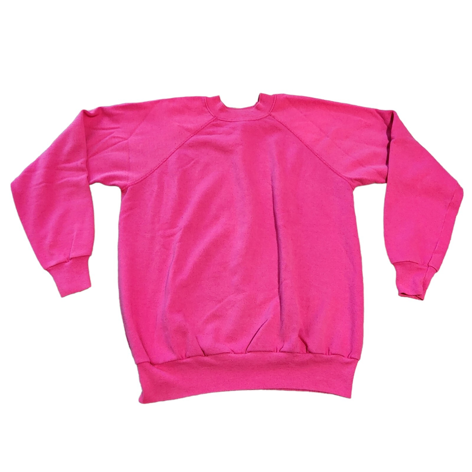 VTG Blank Pannill by Hanes Sweatshirt Pink Crewneck Pullover Made in USA Size XL